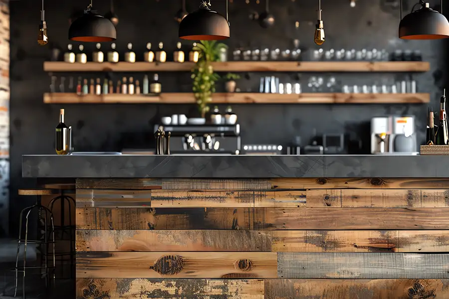 DIY pallet projects - Rustic Home Bar - Tampa Florida