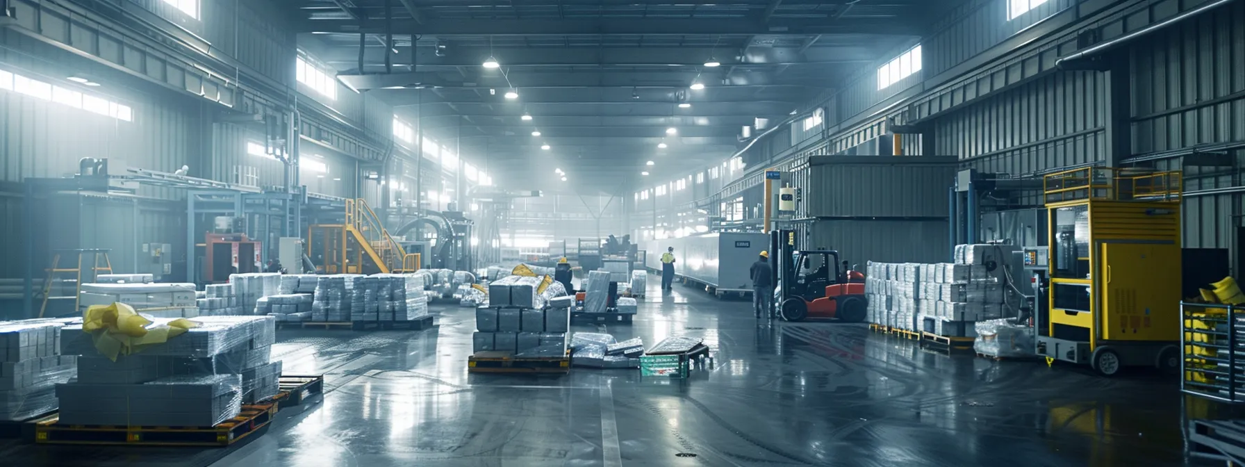 a dynamic industrial workspace showcases a team meticulously inspecting and wrapping recycled pallets, surrounded by quality assurance tools and packaging machinery, emphasizing precision and consistency in the recycling process. a dynamic industrial workspace showcases a team meticulously inspecting and wrapping recycled pallets, surrounded by quality assurance tools and packaging machinery, emphasizing precision and consistency in the recycling process.