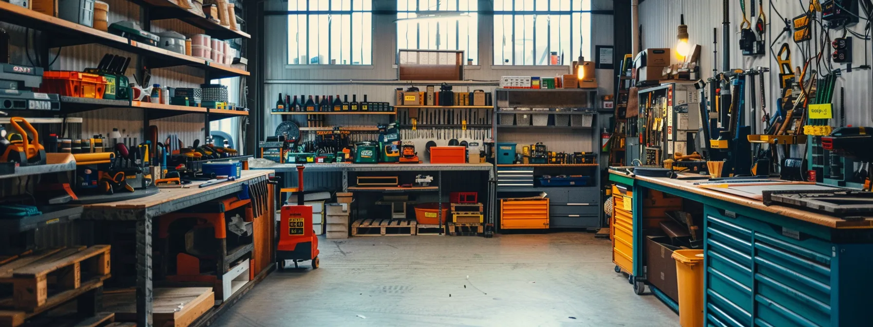 a meticulously organized workshop filled with professional-grade tools and refurbished pallets stacked against a backdrop of bright, efficient lighting, showcasing the precision and care involved in the pallet repair and refurbishment process. a meticulously organized workshop filled with professional-grade tools and refurbished pallets stacked against a backdrop of bright, efficient lighting, showcasing the precision and care involved in the pallet repair and refurbishment process.
