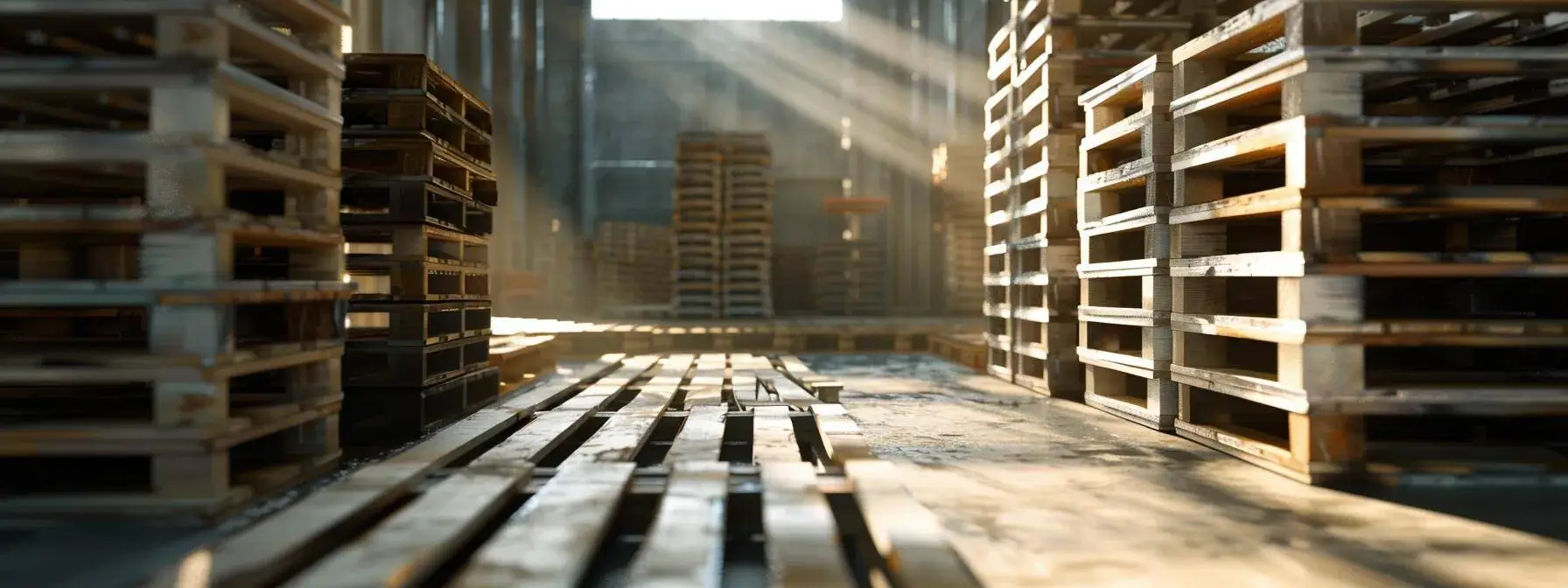 a modern warehouse interior showcases custom-engineered recycled pallets, meticulously arranged to demonstrate their tailored dimensions and load stability, emphasizing operational flexibility in a bustling logistics environment. a modern warehouse interior showcases custom-engineered recycled pallets, meticulously arranged to demonstrate their tailored dimensions and load stability, emphasizing operational flexibility in a bustling logistics environment.