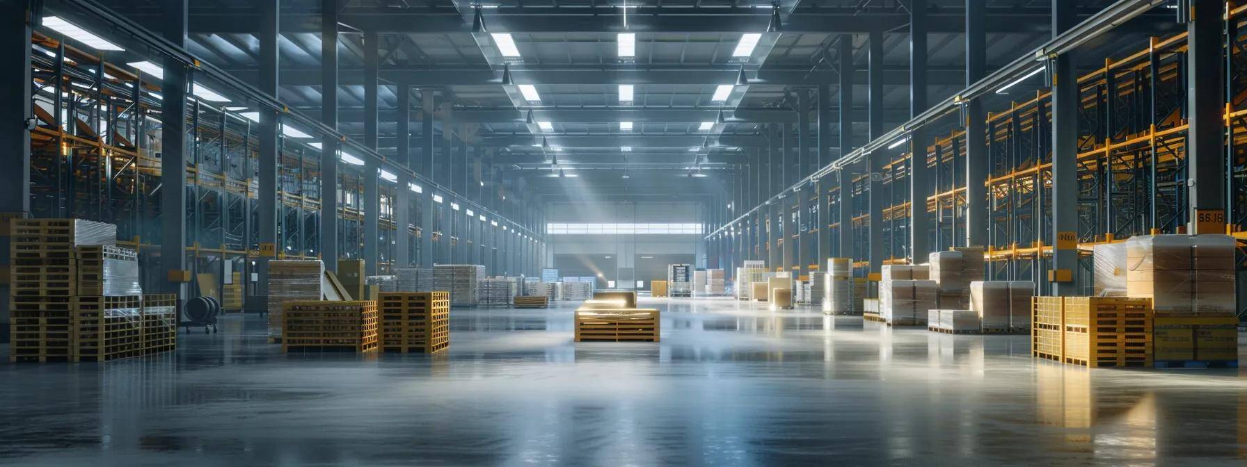 a sleek, modern warehouse interior showcases expertly designed pallets stacked strategically for optimal space utilization, with clear signage indicating various transportation modes, highlighting the robust features tailored for road, air, rail, and sea shipments. a sleek, modern warehouse interior showcases expertly designed pallets stacked strategically for optimal space utilization, with clear signage indicating various transportation modes, highlighting the robust features tailored for road, air, rail, and sea shipments.