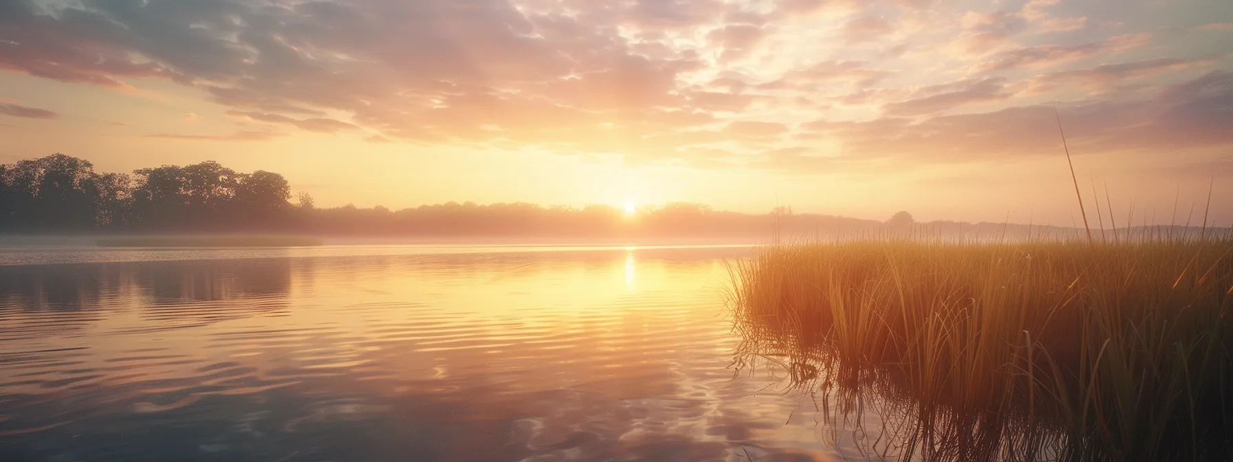 a breathtaking sunrise casts golden rays over a tranquil lake, reflecting vibrant hues of orange and pink in the water, evoking a sense of serenity and awe. a breathtaking sunrise casts golden rays over a tranquil lake, reflecting vibrant hues of orange and pink in the water, evoking a sense of serenity and awe.