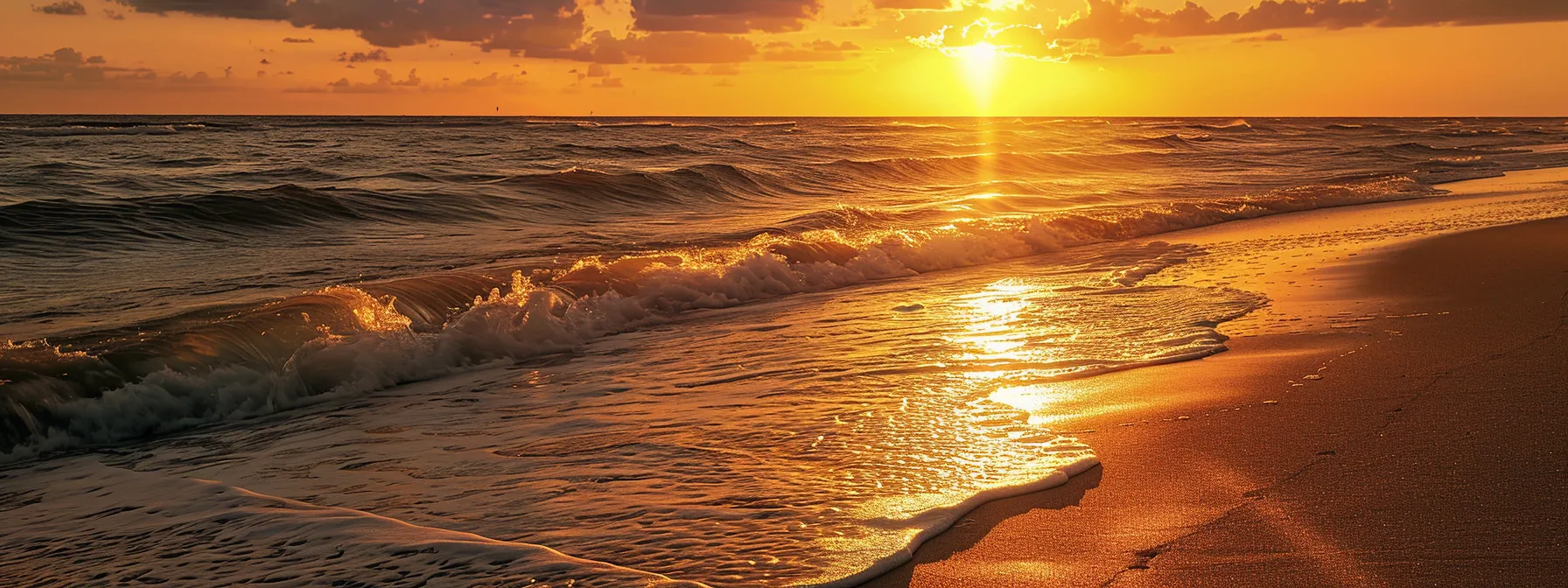 a vibrant sunset casts a golden glow over a tranquil beach, where the tranquil waves softly lap against the shore, creating a serene atmosphere that invites relaxation and reflection. a vibrant sunset casts a golden glow over a tranquil beach, where the tranquil waves softly lap against the shore, creating a serene atmosphere that invites relaxation and reflection.