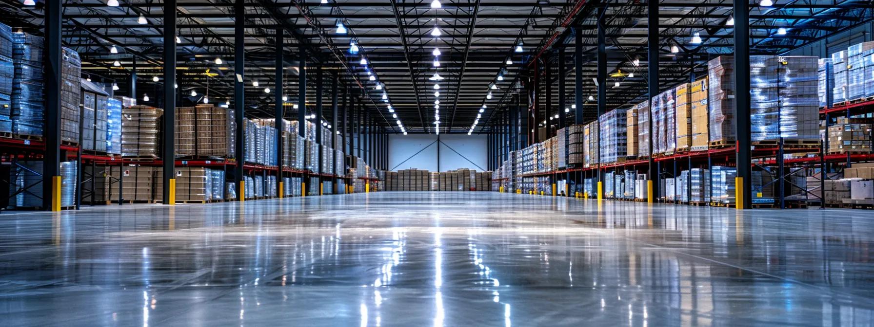 a sleek, modern warehouse interior in tampa bay showcases strategically organized pallets with advanced logistics technology seamlessly monitoring inventory, highlighting ww pallets' innovative supply chain solutions. a sleek, modern warehouse interior in tampa bay showcases strategically organized pallets with advanced logistics technology seamlessly monitoring inventory, highlighting ww pallets' innovative supply chain solutions.